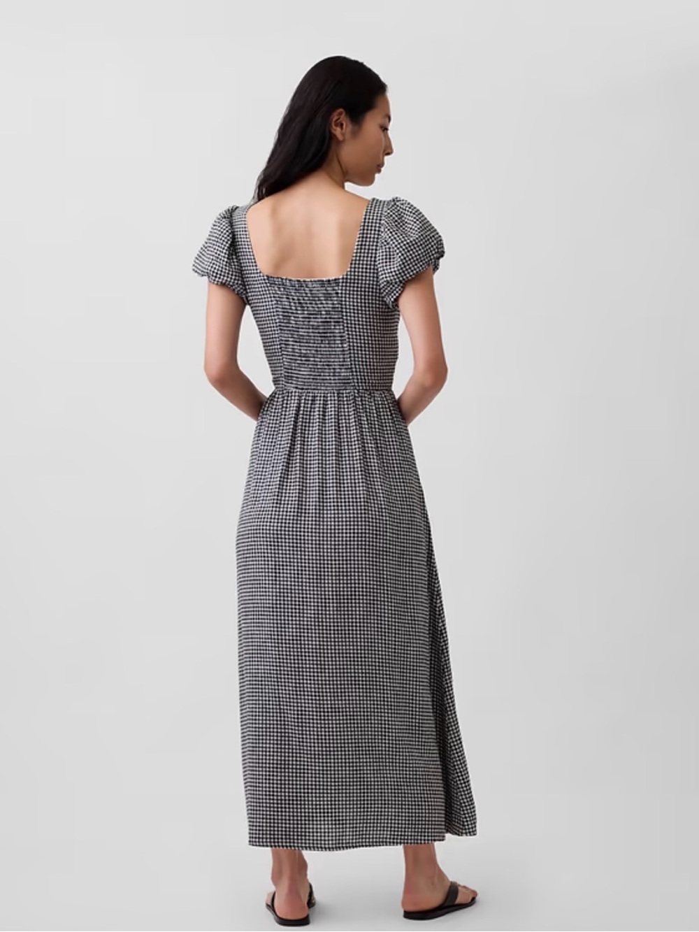 Gap Linen-Blend Drop-Waist Maxi Dress - Picture 2 of 5